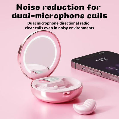 Mickey/Minnie Bluetooth Wireless Sleep Headphones, Soft and Comfortable, Sleep Aid Noise Reduction, Enjoy Tranquil Dreams, Portable Lighted Makeup Mirror