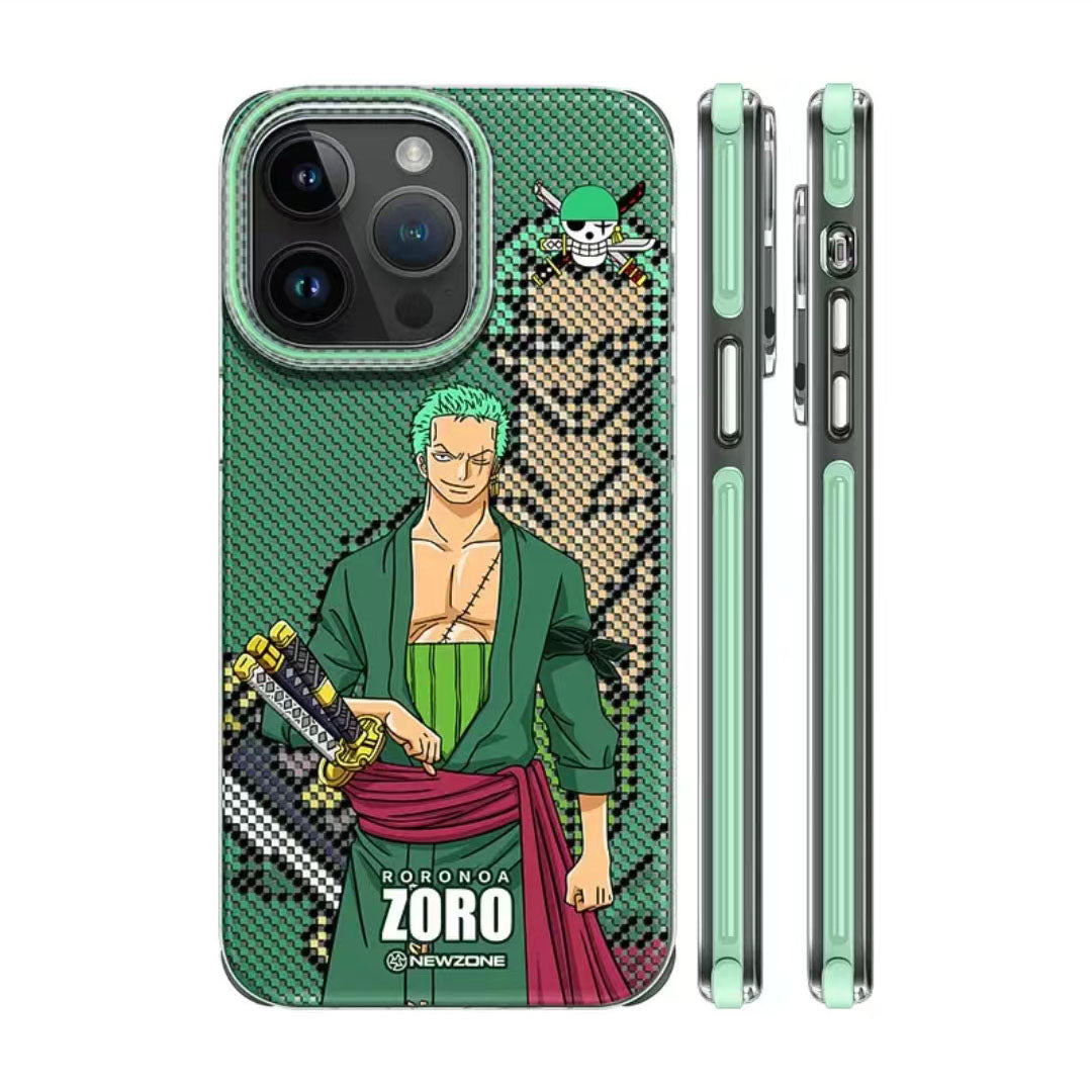 Luffy/Zoro iPhone silicone crash-resistant phone case