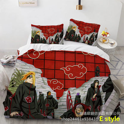 Sharingan /Dawn tissue Comfortable Home Textile Polyester Bedding 3 Sets