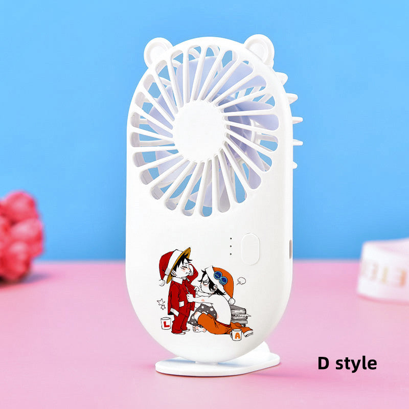 Luffy/Zoro/Chopper character modeling cute portable mini fan