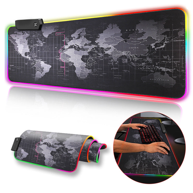 Luffy Cool LED Color Changing Thickened Mouse Pad with Seven Colors