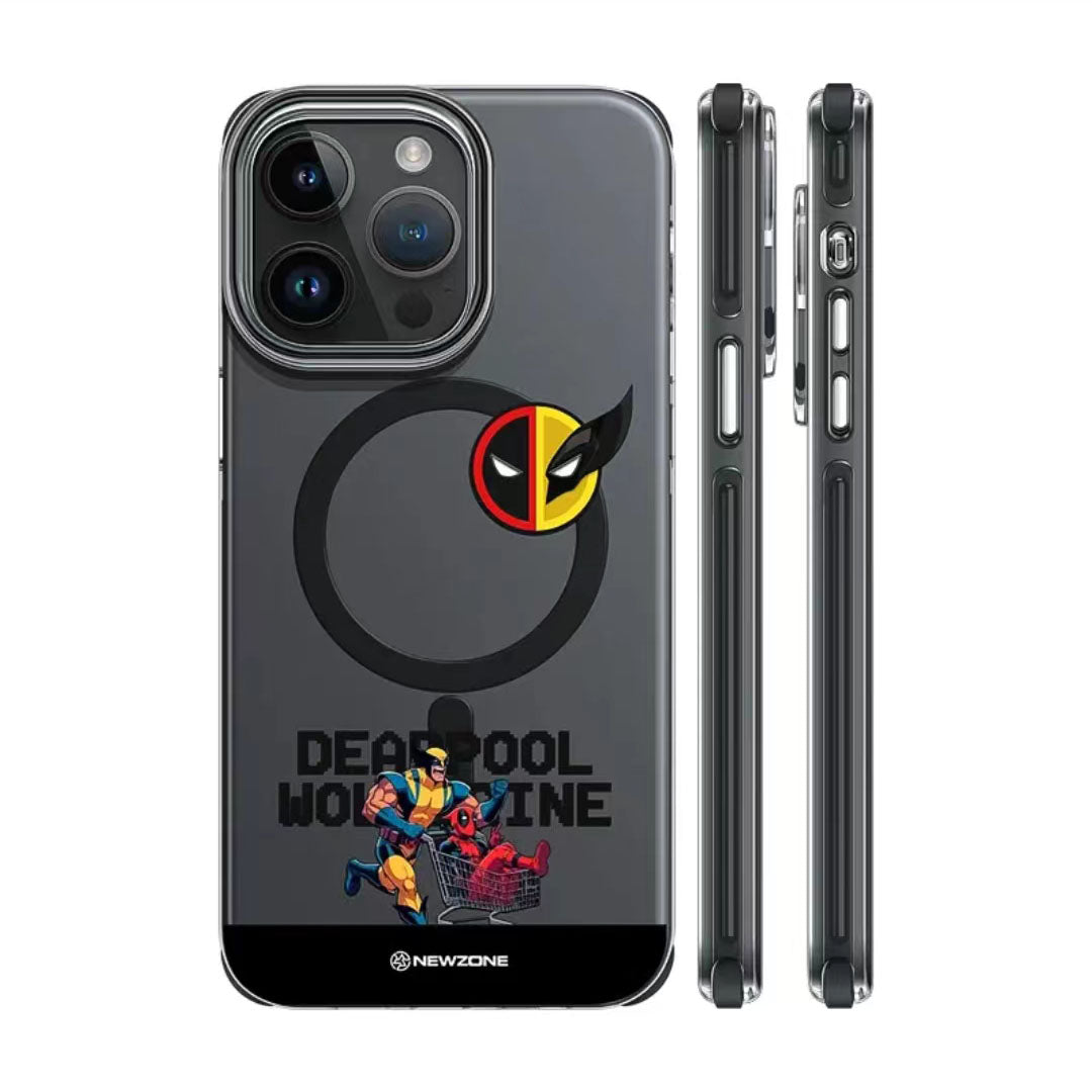 Deadpool/Wolverine iPhone silicone crash-resistant phone case