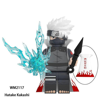 Madara/Sasuke/Minato/Zetsu/Rock Lee/Kakashi/Guy Figure Building Block Assembly Toy