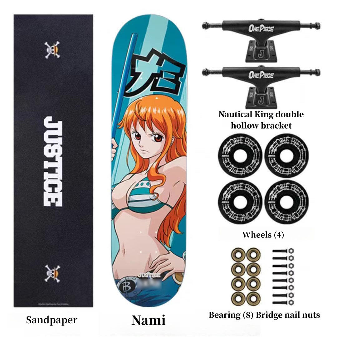 Luffy/Zoro Professional Fine Pattern Skateboard(Size:80CM×20CM)