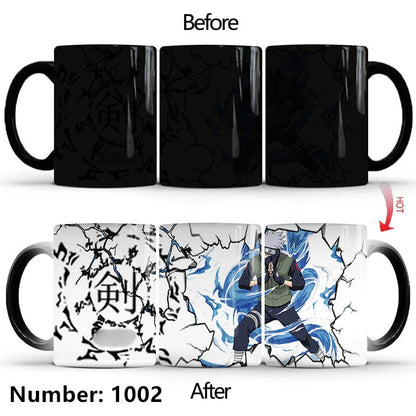 Uzumaki/Sasuke Color-Changing Mug Ceramic Heated Water Gradient Magic Coffee Mug cup