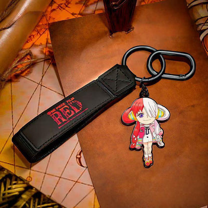 Luffy/Zoro/Shanks/Nami RED cool keychain accessory BLIND BOX