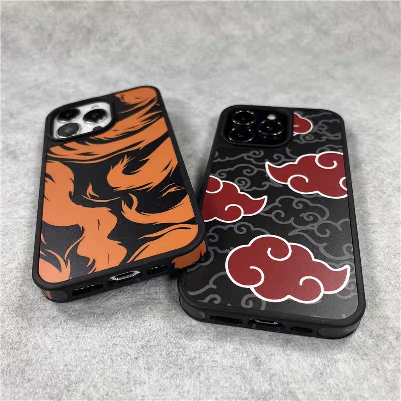 Kurama/Akatsuki iPhone silicone crash-resistant phone case