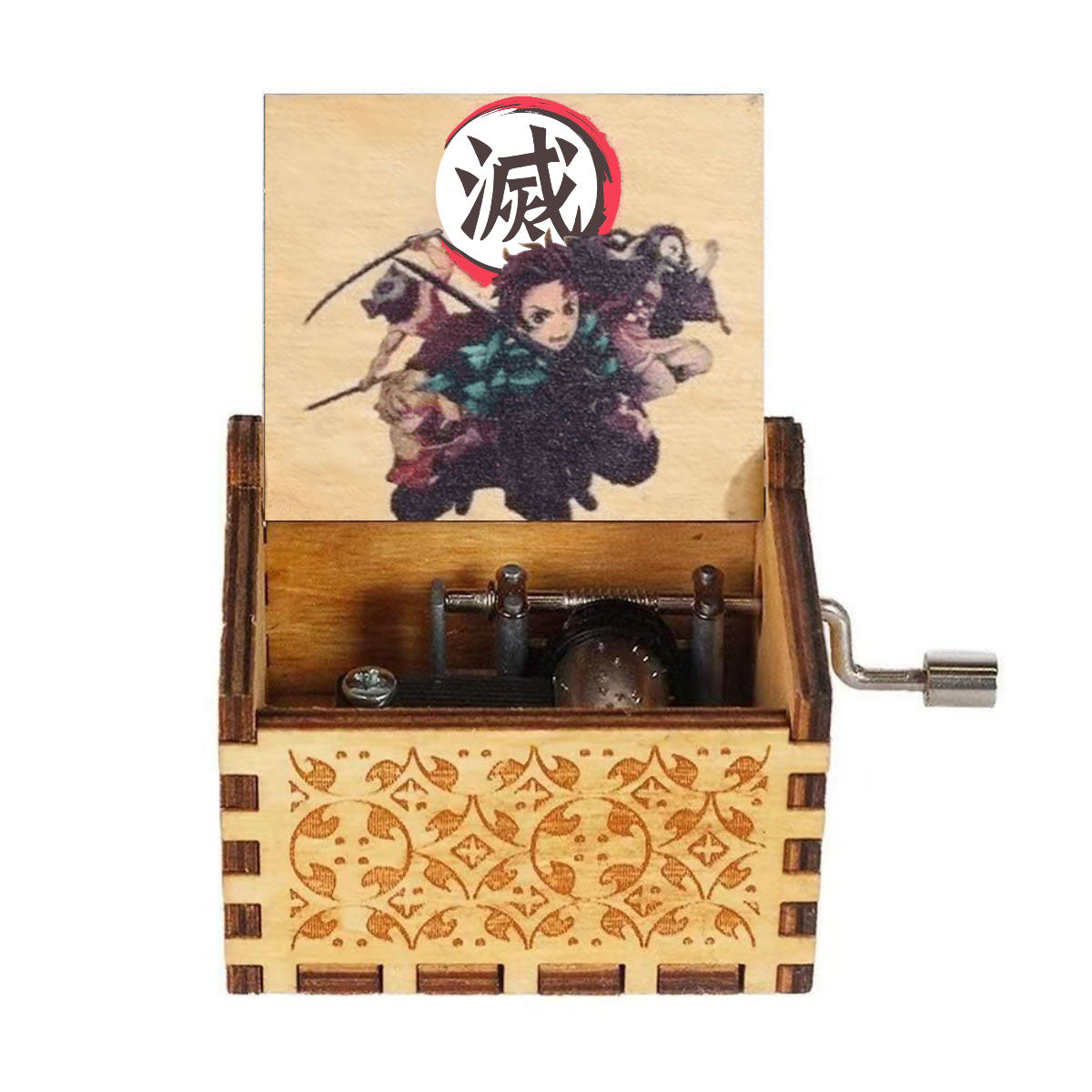 Tanjirou/Nezuko handmade wooden music box Music box creative music box