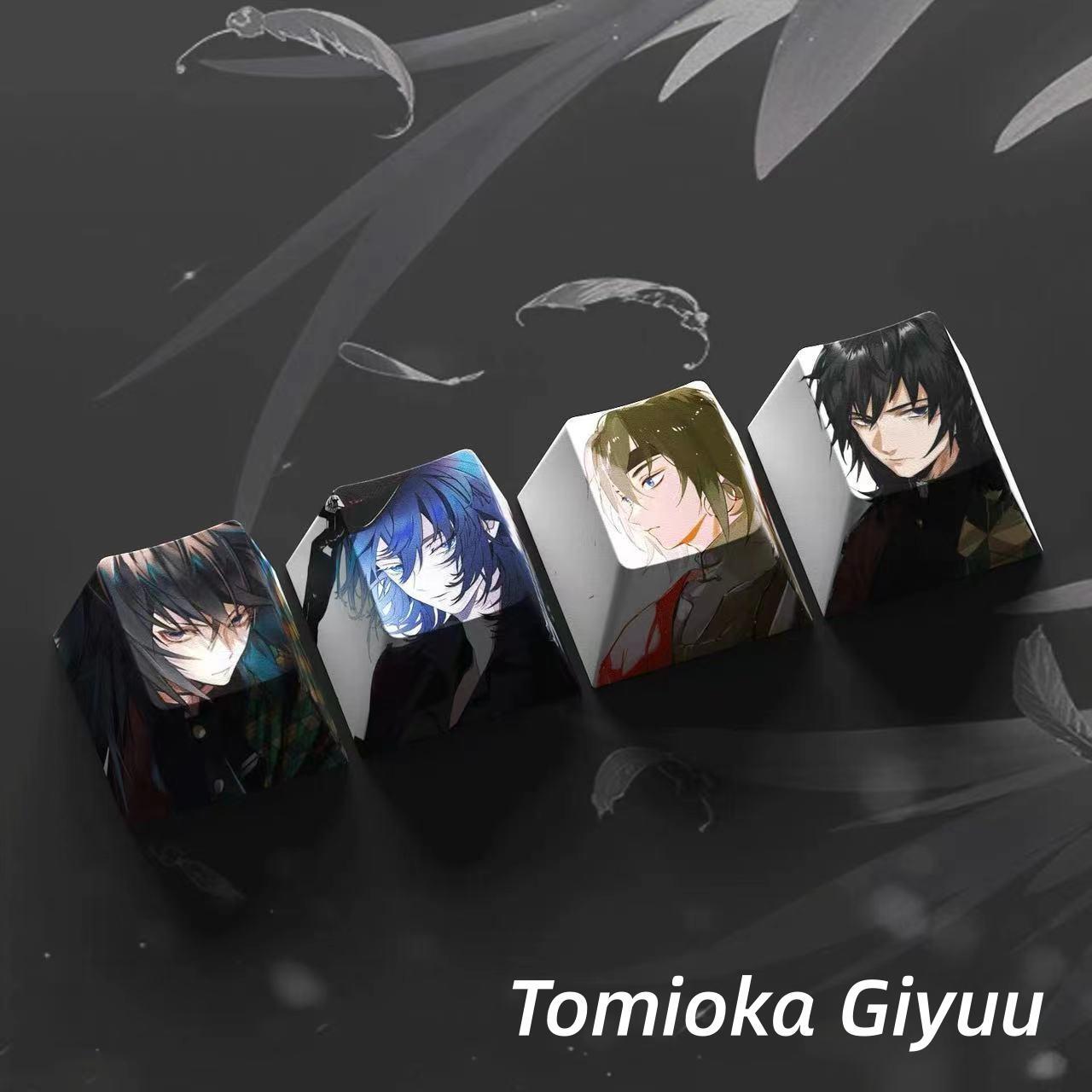 Nezuko/Tanjirou/Tokitou Muichirou Creative transparent cute mechanical keyboard cap