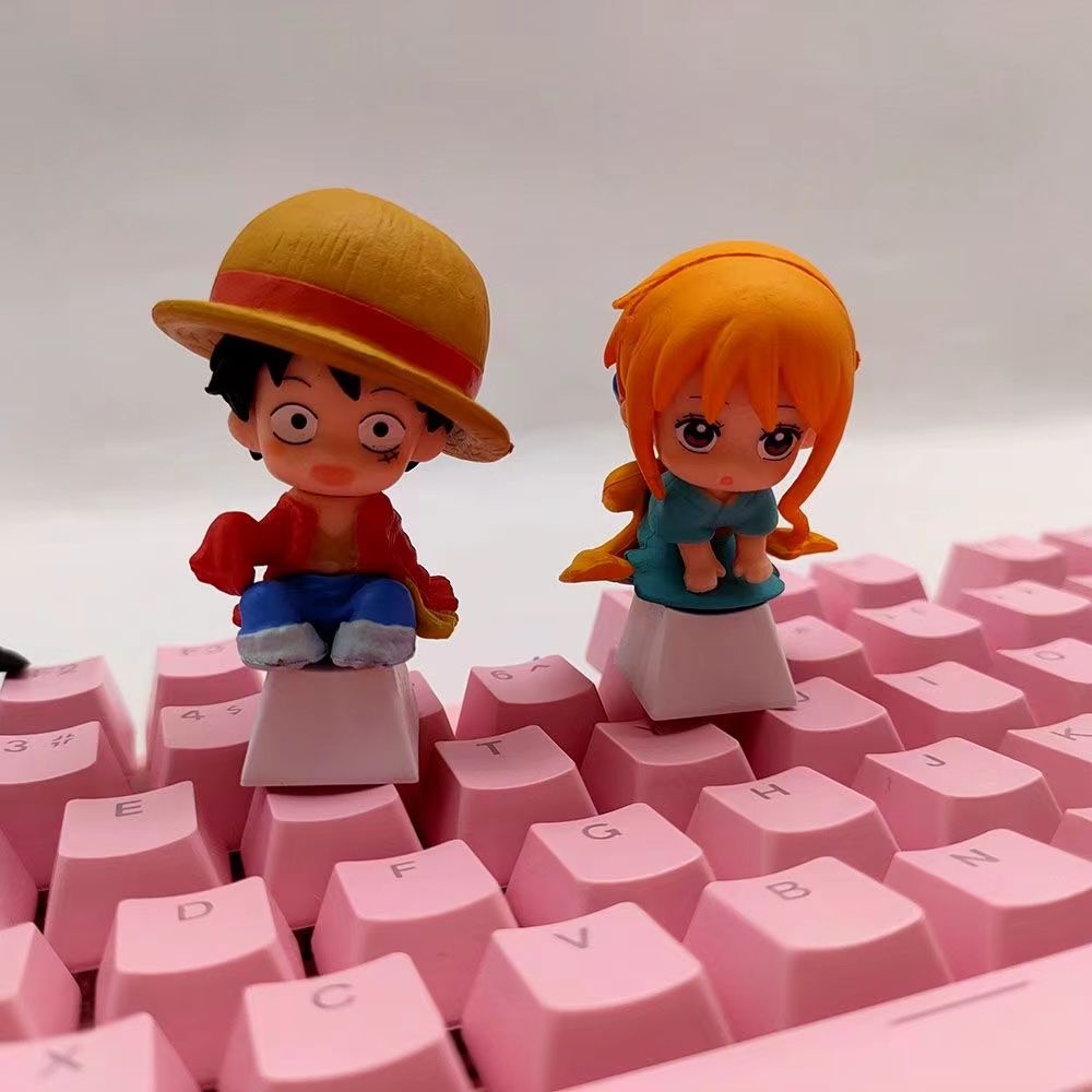 Luffy/Zoro/Nami Character doll mechanical keyboard keycap