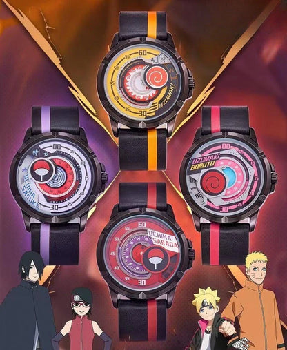 Boruto/Sasuke/Sarada Watch Watch Three degree waterproof watch Sharingan Watch