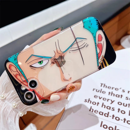 Luffy/Zoro iPhone silicone crash-resistant phone case