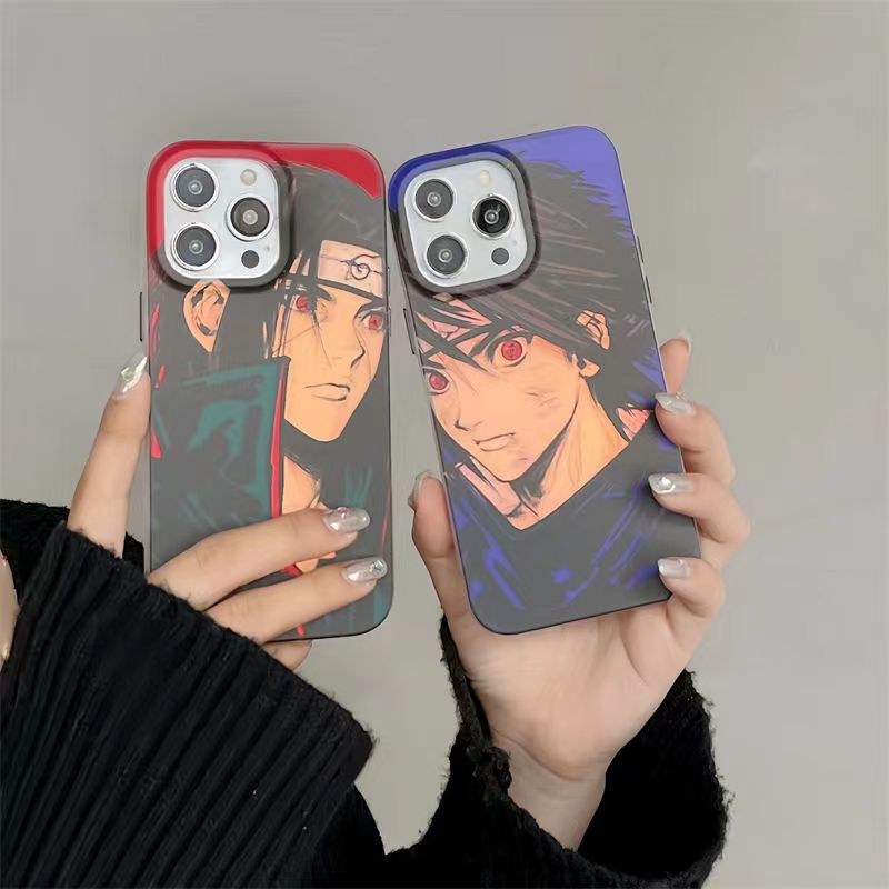 Sasuke/Itachi Apple refined trend silicone anti-collision phone case