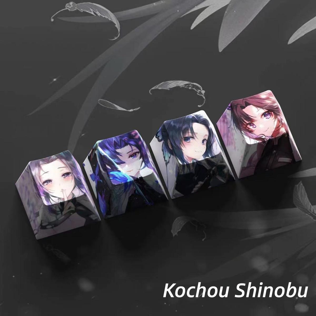 Nezuko/Tanjirou/Tokitou Muichirou Creative transparent cute mechanical keyboard cap