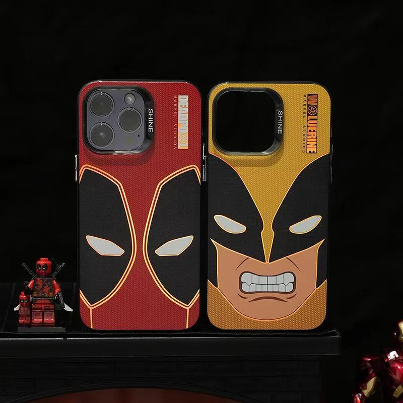 Deadpool/Wolverine iPhone silicone crash-resistant phone case