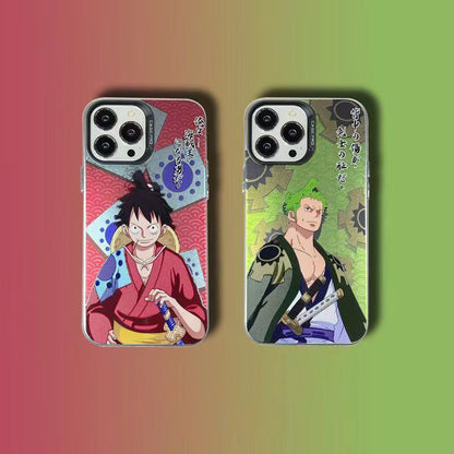 Luffy/Zoro iPhone silicone crash-resistant phone case