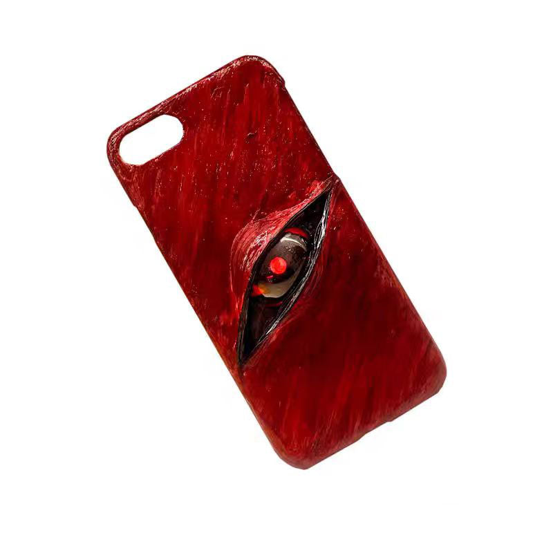 Sasuke Sharingan pure handmade mobile phone case Apple Trend Silicone Anti-collision phone case