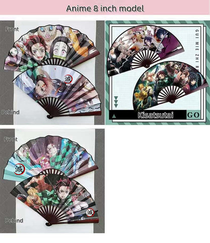 Tanjirou Exquisite folding fan, exquisite craft, exquisite pattern, full of creativity, open and close freely.