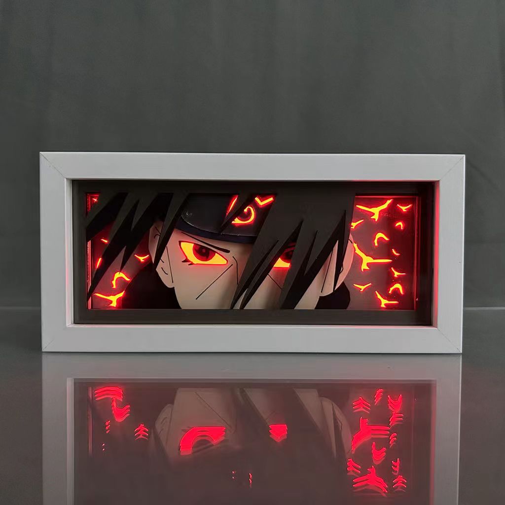 Sasuke/Kakashi/Obito three-dimensional character photo frame decoration