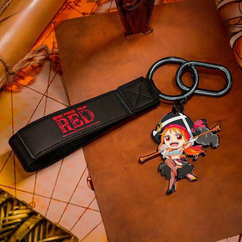 Luffy/Zoro/Shanks/Nami RED cool keychain accessory BLIND BOX