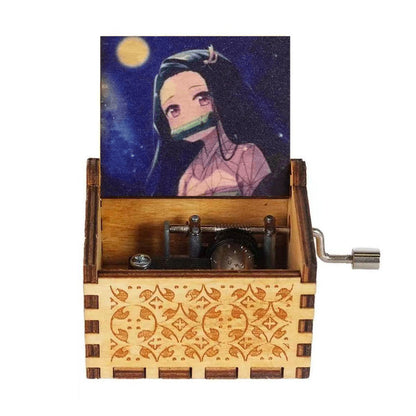 Tanjirou/Nezuko handmade wooden music box Music box creative music box