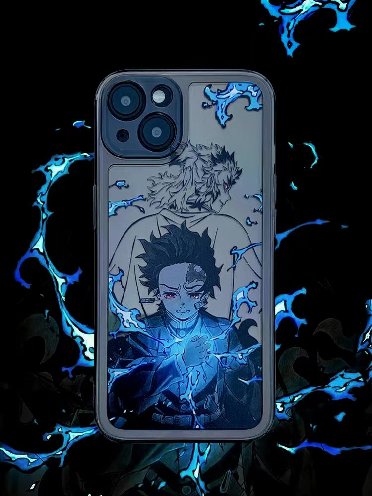 Tanjirou/Zenitsu Apple exquisite Trend Silicone Anti-collision phone case