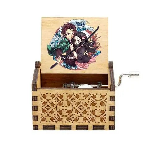 Tanjirou/Nezuko handmade wooden music box Music box creative music box