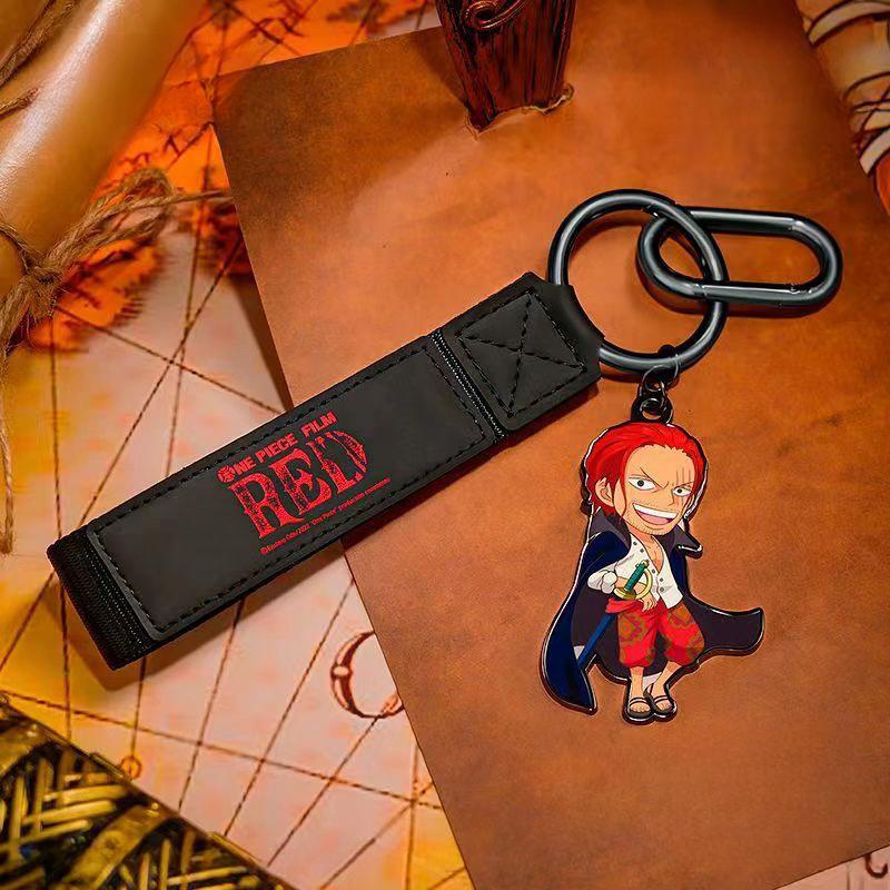 Luffy/Zoro/Shanks/Nami RED cool keychain accessory BLIND BOX