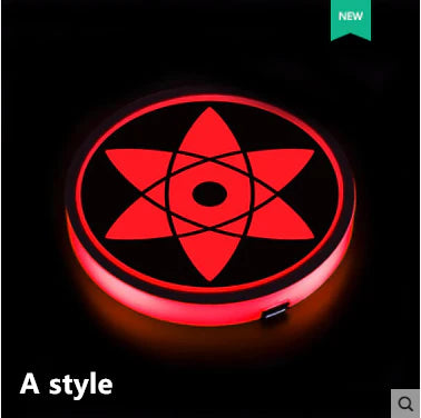 Sharingan Car 7 Color Changing Intelligent Sensing Coasters