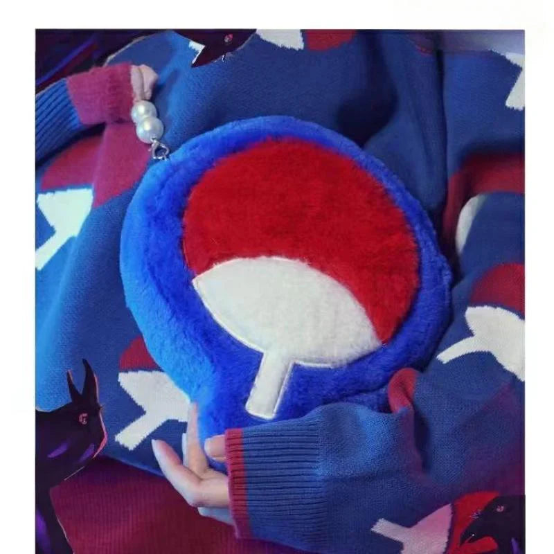 Uchiha Casual fashion plush cute crossbody bag