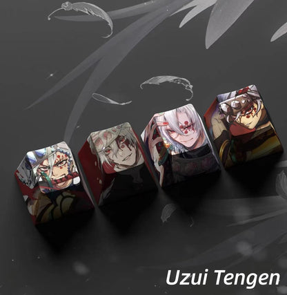 Nezuko/Tanjirou/Tokitou Muichirou Creative transparent cute mechanical keyboard cap