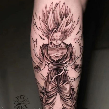 Son Goku Herbaceous juice semi-permanent tattoo stickers are durable and waterproof