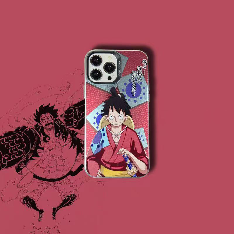 Luffy/Zoro iPhone silicone crash-resistant phone case