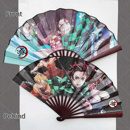 Tanjirou Exquisite folding fan, exquisite craft, exquisite pattern, full of creativity, open and close freely.