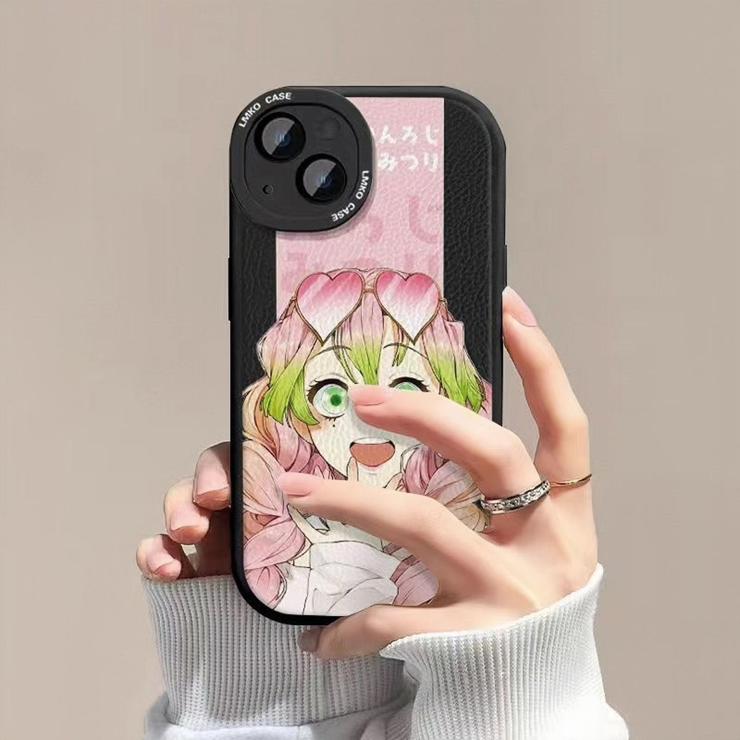 Kanroji Mitsuri super cute Apple silicone crash-resistant phone case