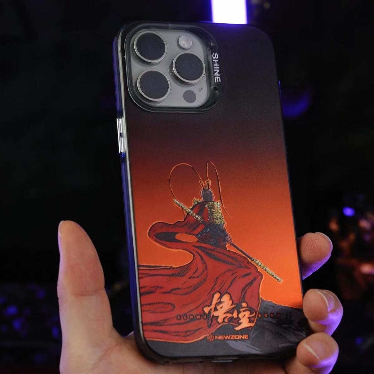 Monkey King iPhone exquisite Trend Silicone Anti-collision phone case