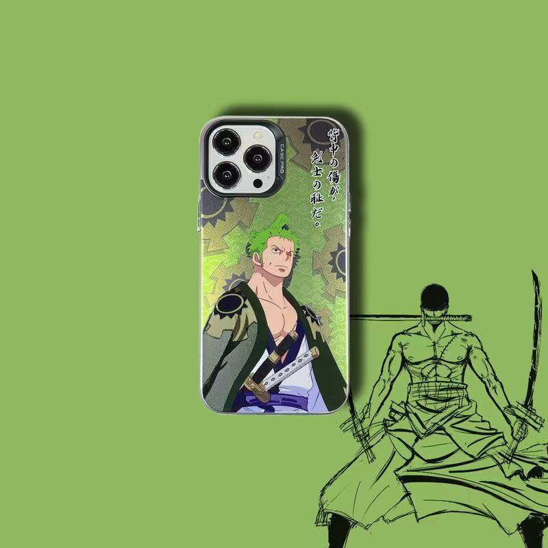 Luffy/Zoro iPhone silicone crash-resistant phone case