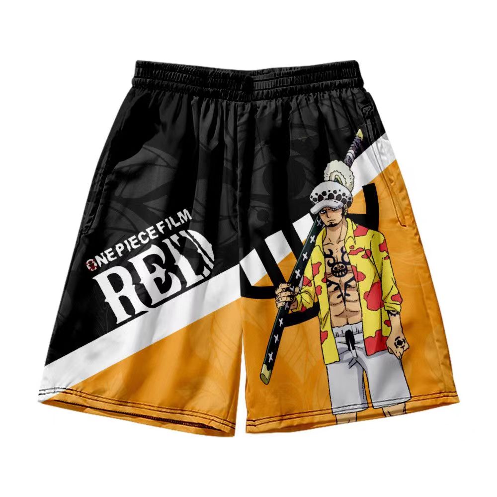 Luffy/Shanks/Law/Hancock/Uta figure printing short sleeve shorts suits