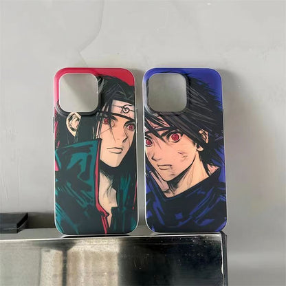 Sasuke/Itachi Apple refined trend silicone anti-collision phone case