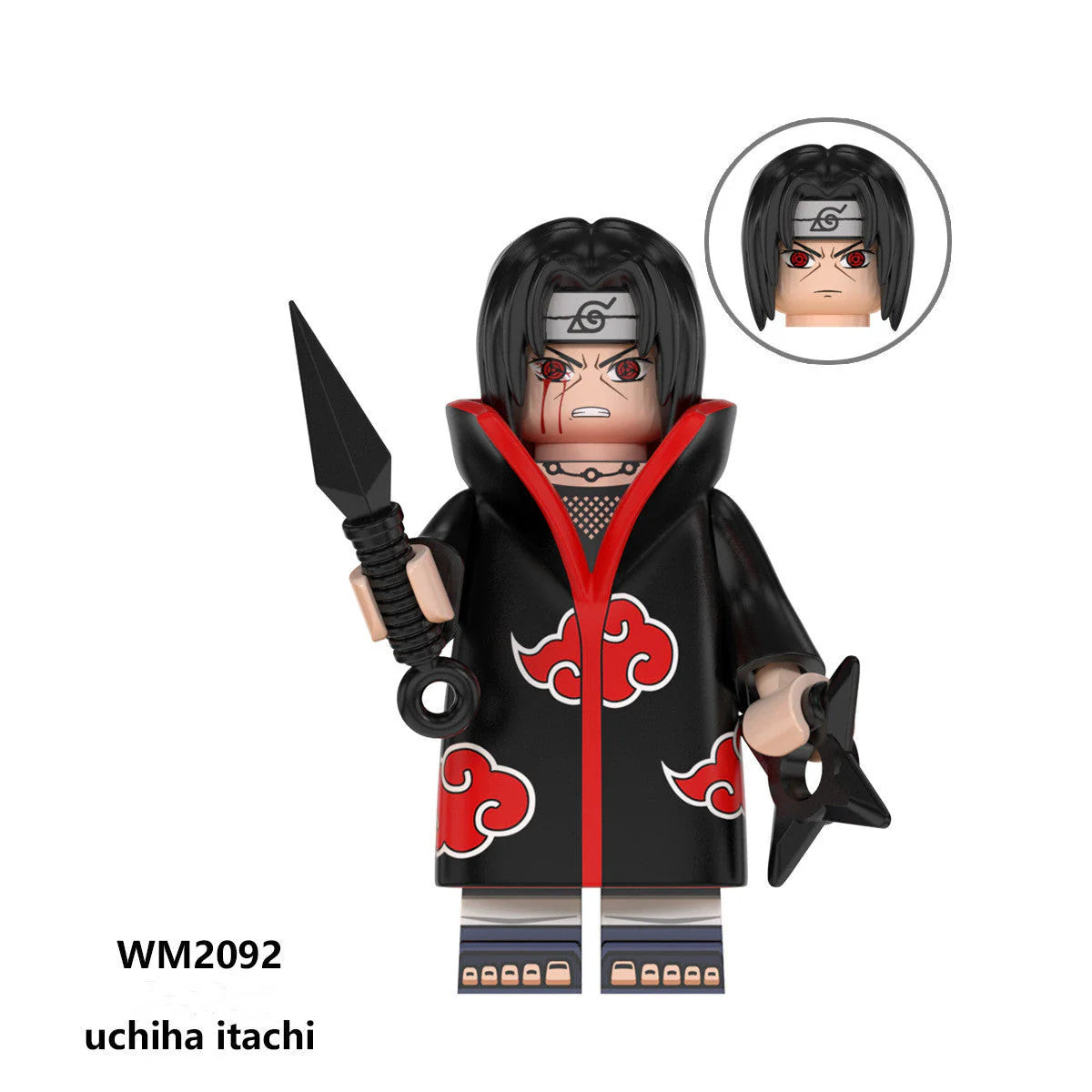 Zetsu/Hoshigaki Kisame/Uchiha Madara/Uchiha Itachi Figure Building Block Toy