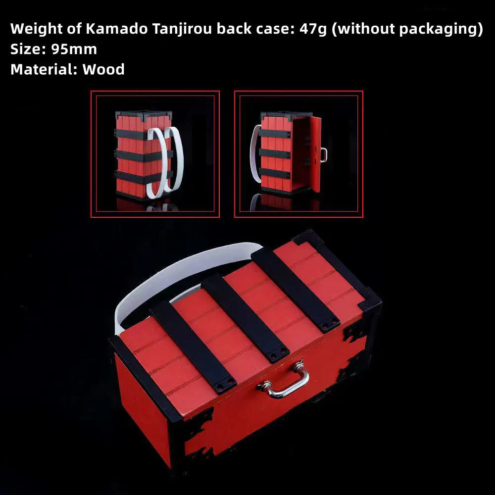 Tanjirou/Nezuko back box Storage box Solid wood ornaments Kamado Nezuko's box