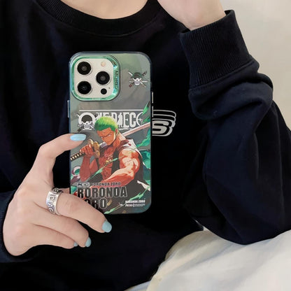 Luffy/Zoro iPhone silicone crash-resistant phone case