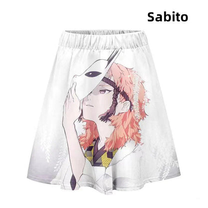 tanjiro/nezuko Comfortable soft skirt with character pattern