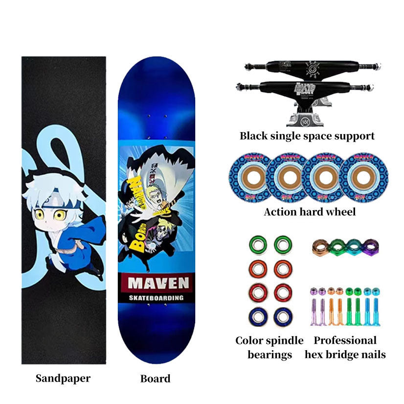 Boruto/Sarada Skateboard Professional skateboard Exquisite pattern skateboard