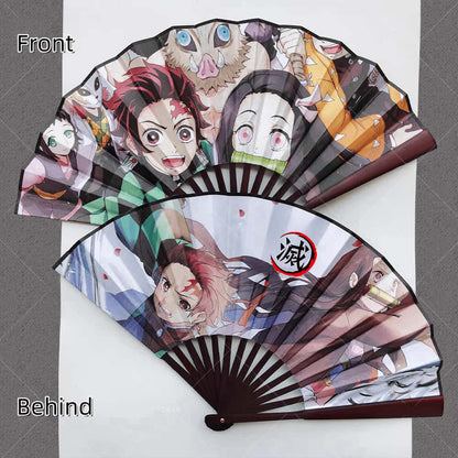 Tanjirou Exquisite folding fan, exquisite craft, exquisite pattern, full of creativity, open and close freely.